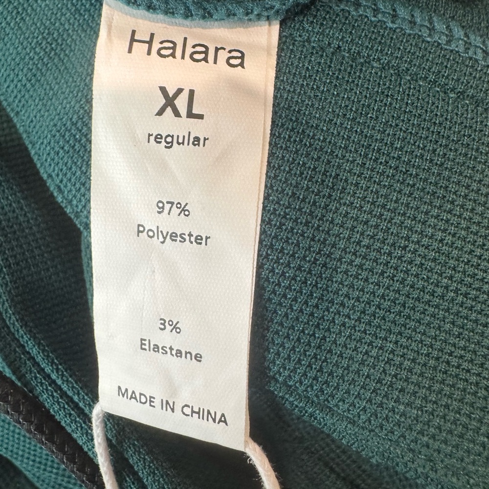 NWT Halara Dark Green Flex Waffle Knit Pants Size XL - Picture 4 of 6